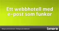 Annons från Binero som psykar Loopia kring e-poststrul