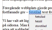 Fettsilat stavningsförslag