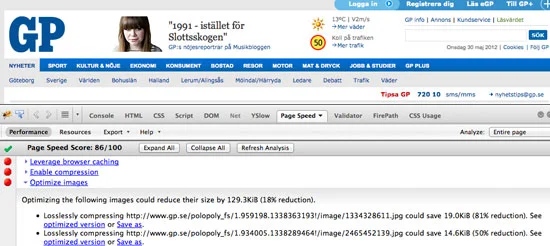 Göteborgs-Posten skickar 130 Kb helt i onödan