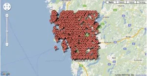 Mapusers geografisk närhet