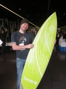 Surfplattan från Binero som jag vann under Webcoast