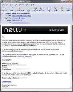 Nelly.com är ute och fiskar?