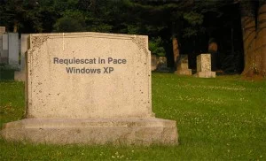 Rest in Peace Windows XP - Vila i frid. Photo cred mandilee at sxc.hu