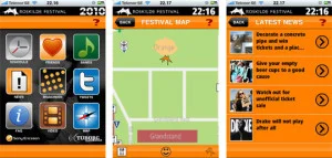 Roskildefestivalen har tagit fram en Iphone app